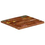vidaXL Dessus de table 60x60x3 8 cm carré bois massif de récupération
