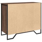 vidaXL Buffet chêne marron 91x35 5x74 5 cm bois d'ingénierie