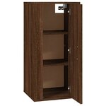 vidaXL Meuble TV mural Chêne marron 40x34 5x80 cm