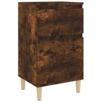 vidaXL Table de chevet chêne fumé 40x35x70 cm