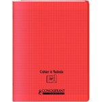 OXFORD C9 Cahier 24x32, 96 pages, 90g, Seyès (grands carreaux) couverture polypropylène avec rabat