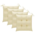 vidaXL Ensemble à manger d'extérieur pliable 5Pièces avec coussins Bambou