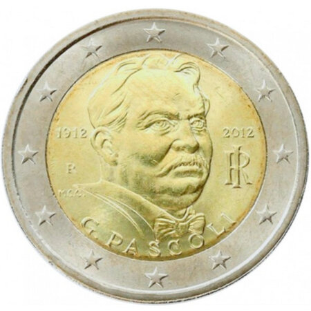 Monnaie 2 euros commémorative italie 2012 - giovanni pascoli