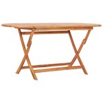 vidaXL Ensemble à manger d'extérieur pliable 7 Pièces Bois solide de teck