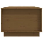 vidaXL Table basse Marron miel 100x50x35 cm Bois massif de pin