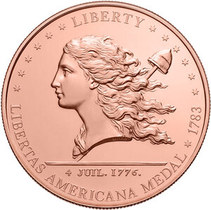 Monnaie LIBERTAS AMERICANA Liberty 5 Oz Cuivre 1$ Liberia 2026