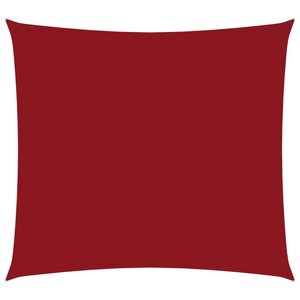vidaXL Voile de parasol Tissu Oxford carré 3 6x3 6 m Rouge
