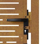vidaXL Portail de jardin 105x155 cm acier corten conception de carré