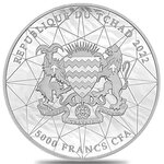 Pièce de monnaie en Argent 5000 Francs g 31.1 (1 oz) Millésime 2022 MULTIFACETED TIGER