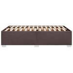 vidaXL Cadre de lit marron foncé 120x190 cm tissu
