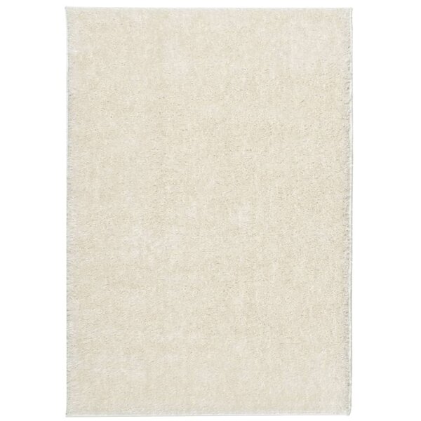 vidaXL Tapis ISTAN à poils longs aspect brillant crème 120x170 cm