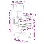 vidaXL Fauteuil inclinable de bureau Rose Similicuir