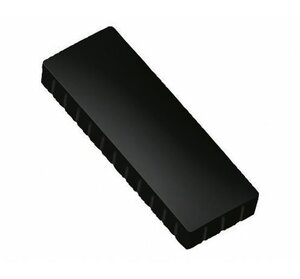Boite de 10 Aimants MAULsolid 54x19 mm Puiss. 1 kg Noir MAUL