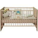 Lit 70 x 140 cm + commode à langer Olivia - chêne - TREND TEAM