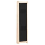 vidaXL Cloison de séparation 6 panneaux Noir 240 x 170 x 4 cm Tissu