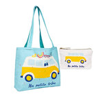 Kit Tote Bag & Pochette Family Pop " Ma Petite Tribu" - Draeger paris
