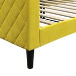vidaXL Lit de repos jaune 90x200 cm velours