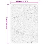 vidaXL Tapis OVIEDO à poils courts gris 120x170 cm