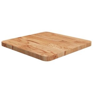vidaXL Dessus de table carré Marron clair40x40x2 5cm Bois chêne traité