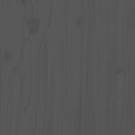 vidaXL Cadre de lit Gris 90x200 cm Bois de pin massif