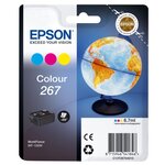 267 globe" cartouche d'encre originale durabrite ultra tricolore (c13t26704010) - cyan  magenta  jaune"