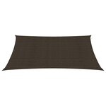 vidaXL Voile d'ombrage 160 g/m² Marron 4x5 m PEHD