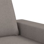 vidaXL Canapé à 2 places Taupe 120 cm Tissu