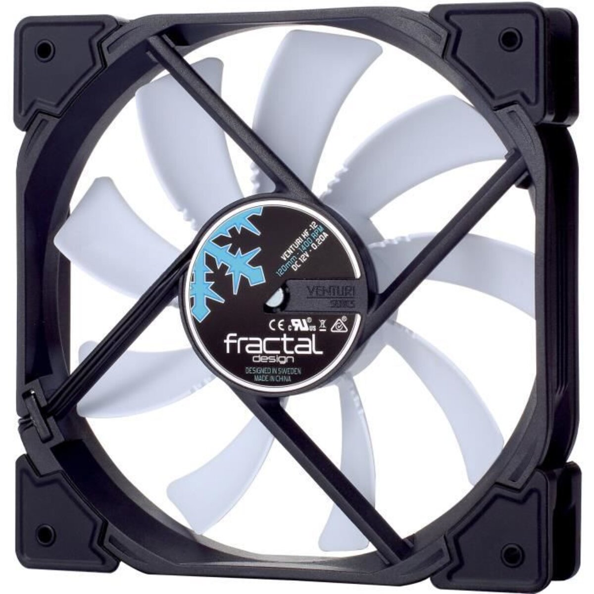 Ventilateur PC Venturi HF-12 Blanc - 120mm - La Poste