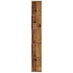 vidaXL Bibliothèque 5 niveaux vieux bois bois d'ingénierie