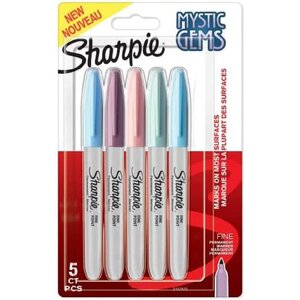Marqueur permanent FINE MYSTIC GEMS blister de 5 SHARPIE