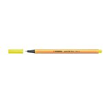 Stylo-feutre point 88 pointe fine 0 4 mm jaune fluo x 10 stabilo
