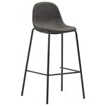 vidaXL Ensemble de bar 5 Pièces Tissu Gris foncé