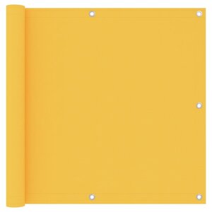 vidaXL Écran de balcon Jaune 90x300 cm Tissu Oxford