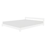 Lit double scandinave COMFY 160 x 200 blanc