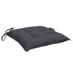vidaXL Coussins de chaise 4 Pièces anthracite 50x50x7 cm tissu oxford