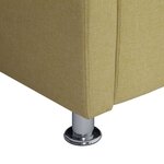 vidaXL Fauteuil cube Vert Tissu
