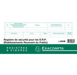Registre de sécurité pour Etablissements Recevant du Public 24x32cm 20 Pages EXACOMPTA