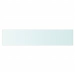 vidaXL Panneaux d'étagère 2 Pièces Verre Transparent 90 x 20 cm