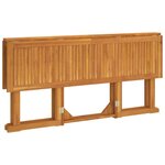 vidaXL Table de jardin papillon pliante 150x90x75 cm bois massif teck