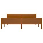 vidaXL Cadre de lit Marron miel Bois de pin massif 200x200 cm