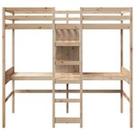 vidaXL Cadre de lit superposé sans matelas 90x190cm bois de pin massif