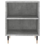 vidaXL Tables de chevet 2 Pièces gris béton 40x30x50 cm bois d'ingénierie