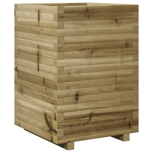 vidaXL Jardinière 50x50x72 cm bois de pin imprégné