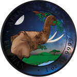 Pièce de monnaie en Argent 100 Shillings g 31.1 (1 oz) Millésime 2023 African Wildlife ELEPHANT