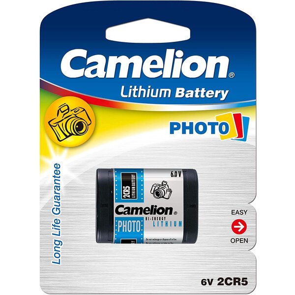 Blister de 1 Pile Lithium 2CR5 6V CAMELION