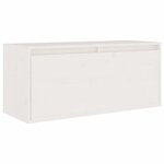 vidaXL Meubles TV 6 Pièces Blanc Bois massif de pin