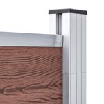 vidaXL Clôture de jardin WPC 526x186 cm Marron