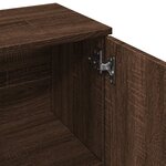 vidaXL Buffet chêne marron 90 5x29 5x65 cm bois d'ingénierie