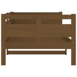vidaXL Lit de jour marron miel bois de pin massif 90x200 cm