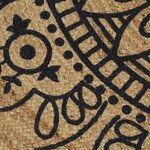 vidaXL Tapis fait à la main Jute avec imprimé bleu foncé 90 cm